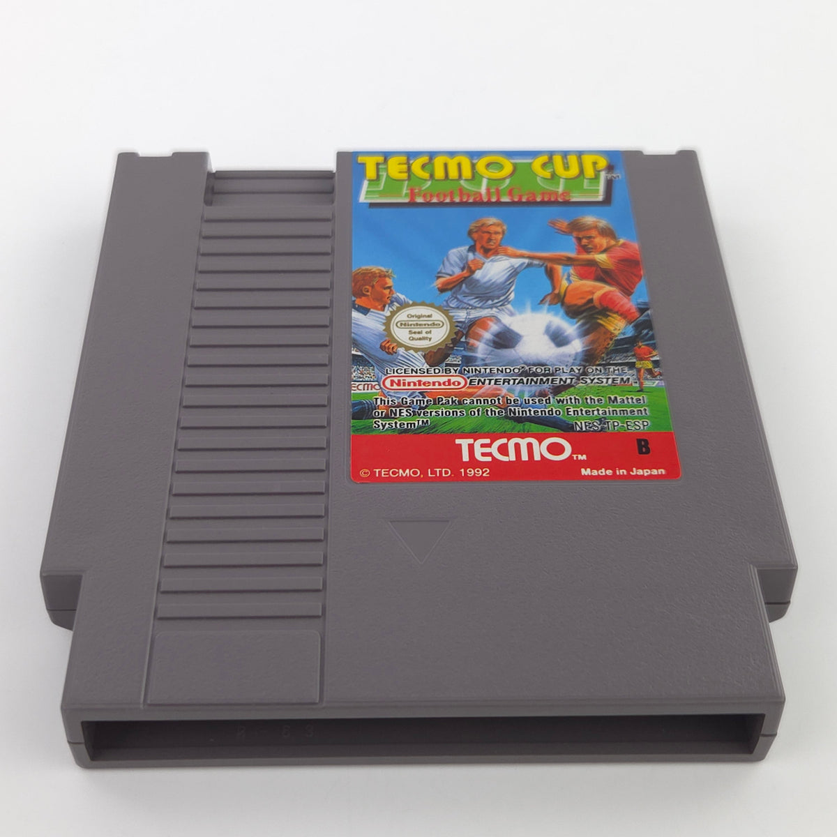 Nintendo NES Spiel Tecmo Cup Football Modul Schutzhülle