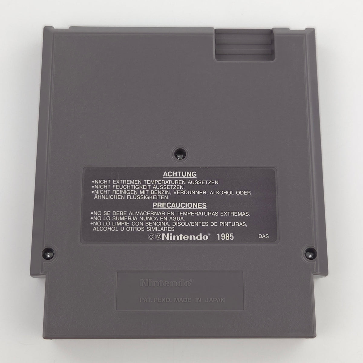 Nintendo NES Spiel Tecmo Cup Football Modul Schutzhülle