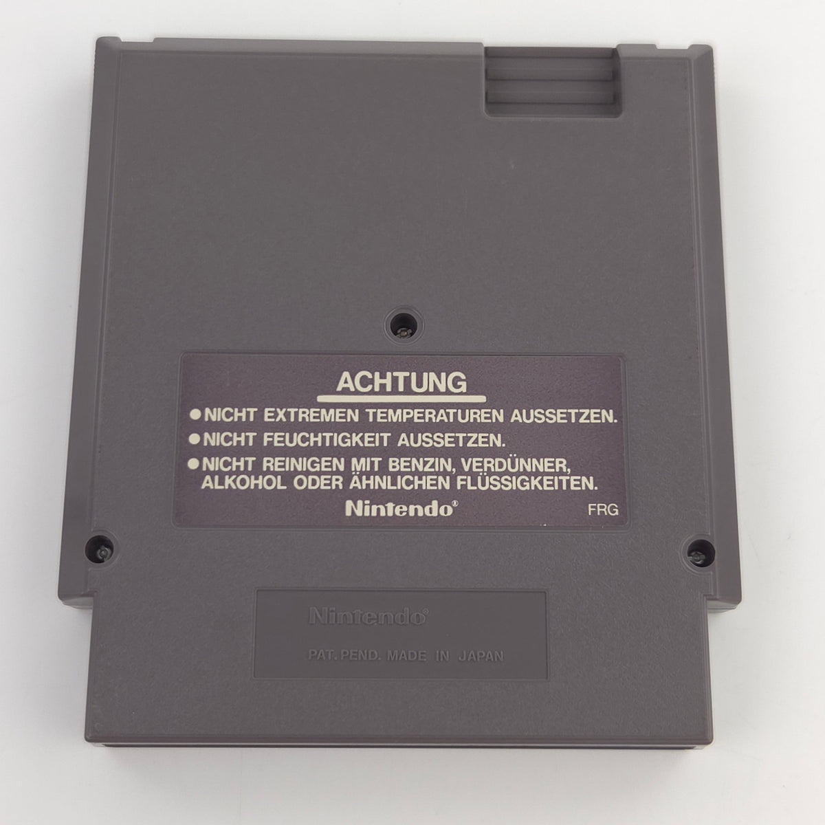 Nintendo NES Spiel Tennis Modul mit Schutzhülle PAL B