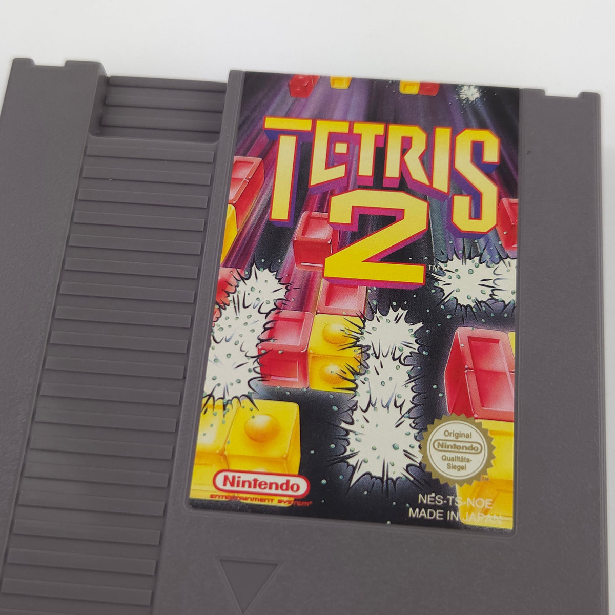 Nintendo NES Spiel Tetris 2 Modul Schutzhülle PAL NOE