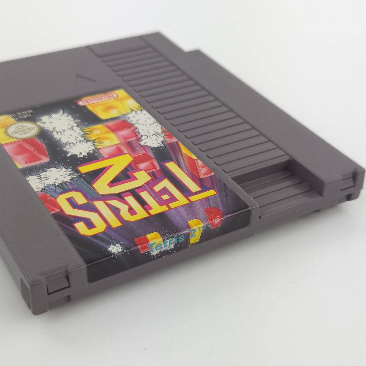 Nintendo NES Spiel Tetris 2 Modul Schutzhülle PAL NOE
