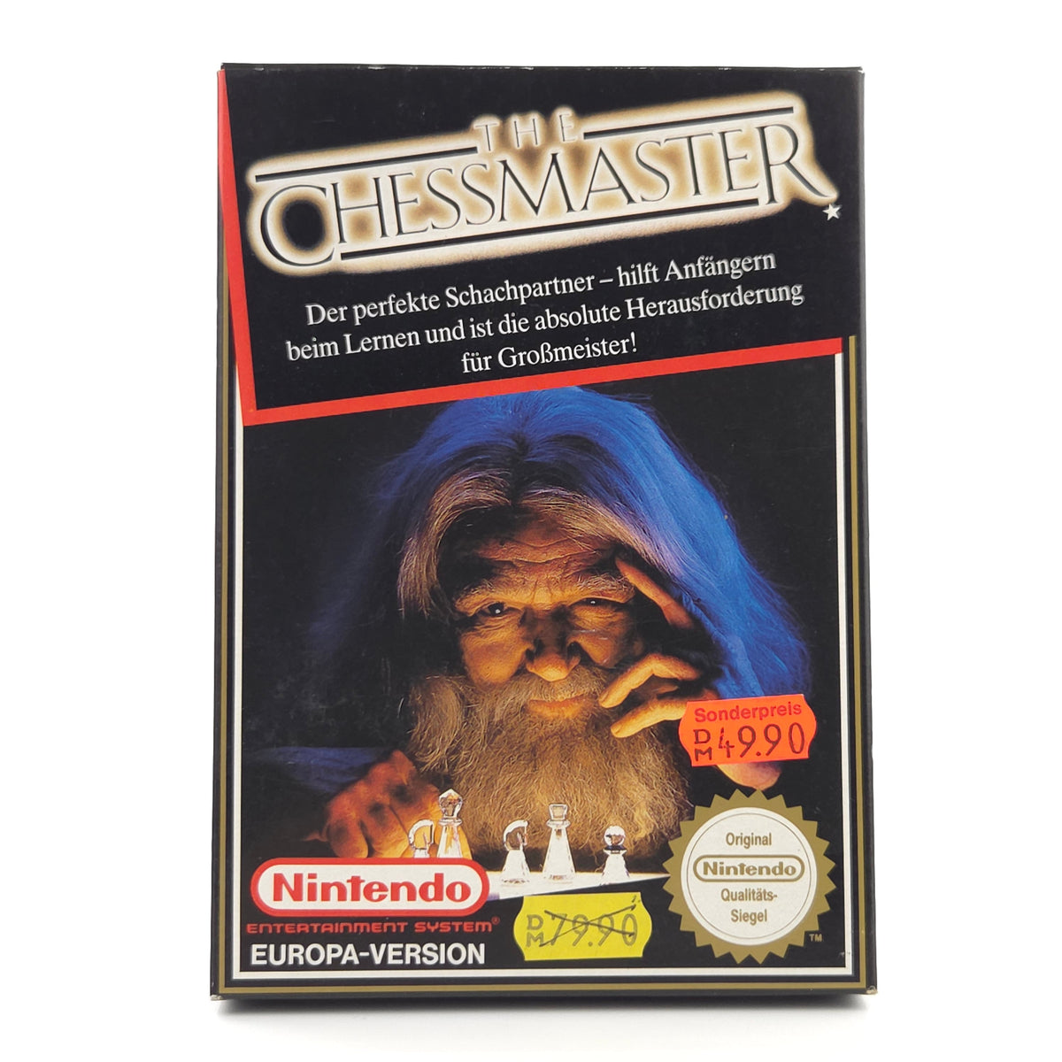 Nintendo NES Spiel The Chessmaster nahezu neuwertig CIB