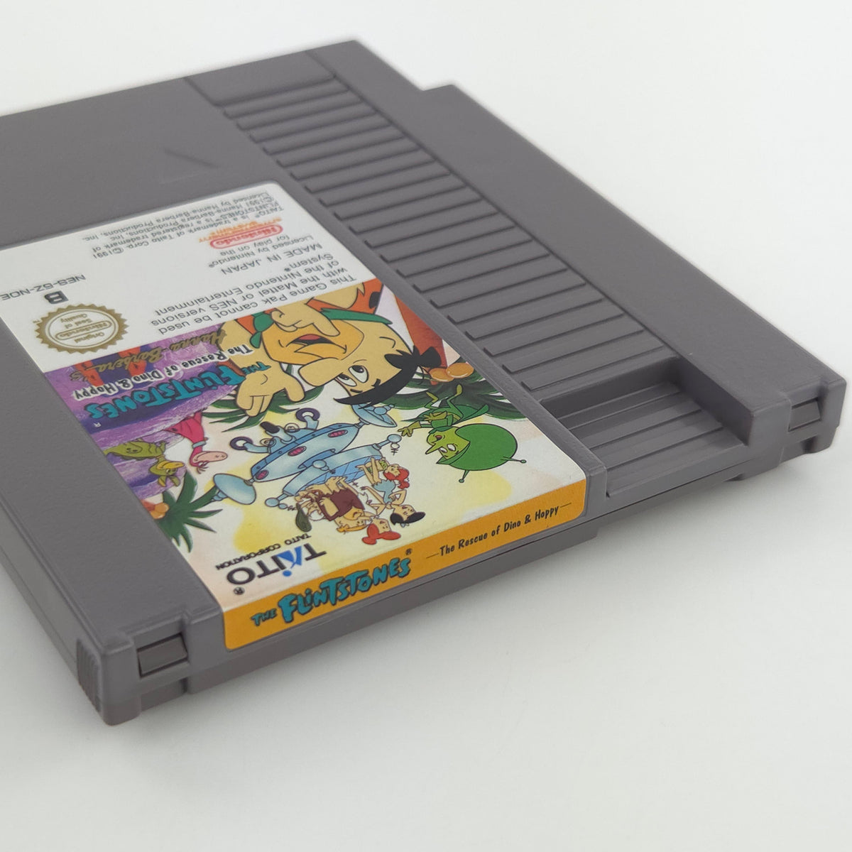 Nintendo NES Spiel The Flintstones Modul Schutzhülle NOE