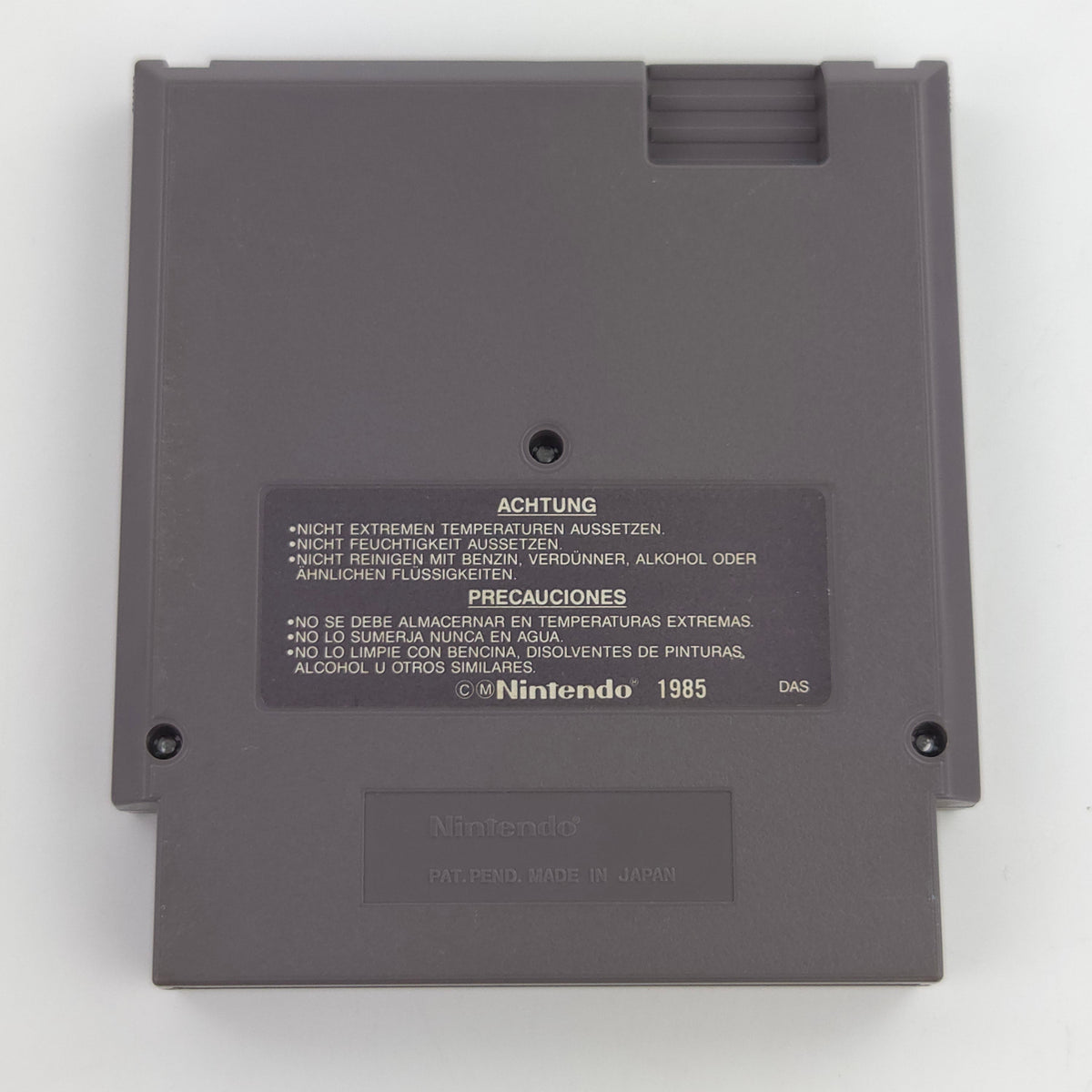 NES Spiel The Hunt For Red October Modul Schutzhülle