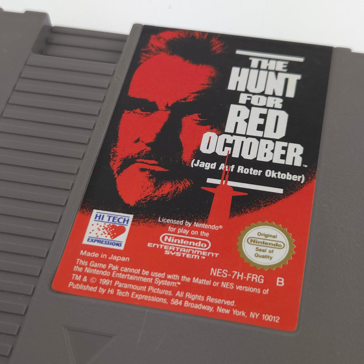 NES Spiel The Hunt For Red October Modul Schutzhülle