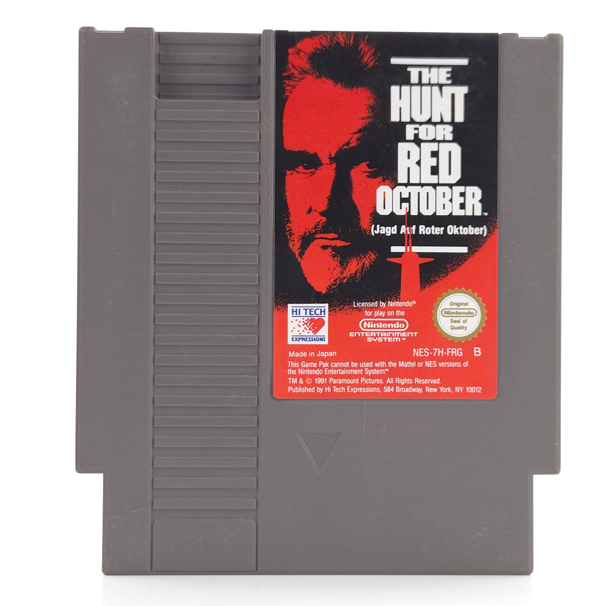 NES Spiel The Hunt For Red October Modul Schutzhülle