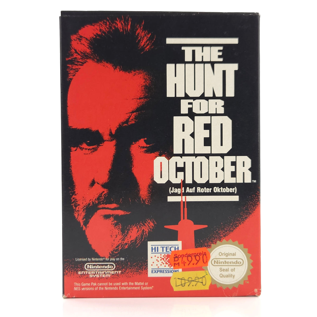 Nintendo NES Spiel Hunt for Red October nahezu neuwertig