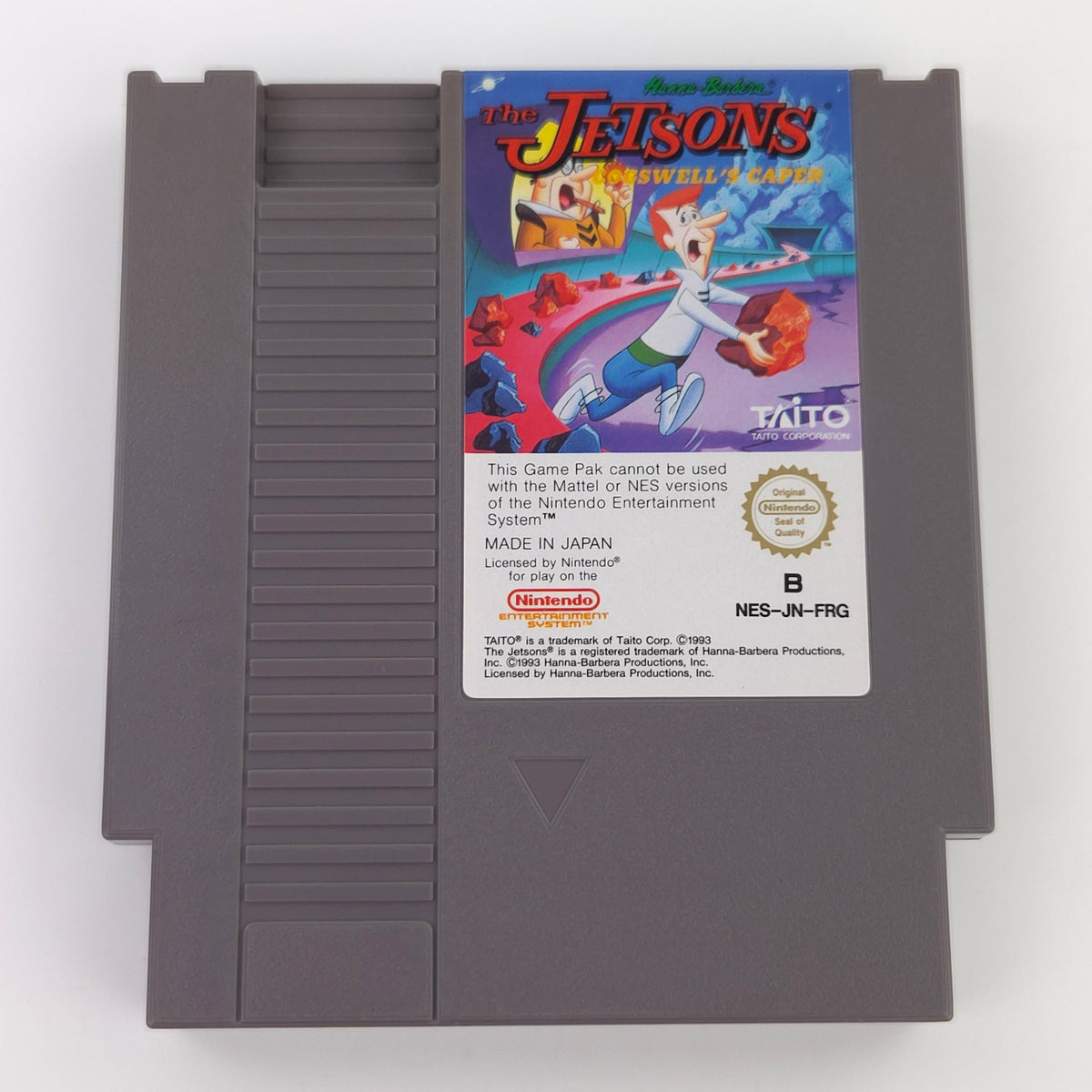 NES Spiel The Jetsons Modul Schuber PAL FRA Cartridge