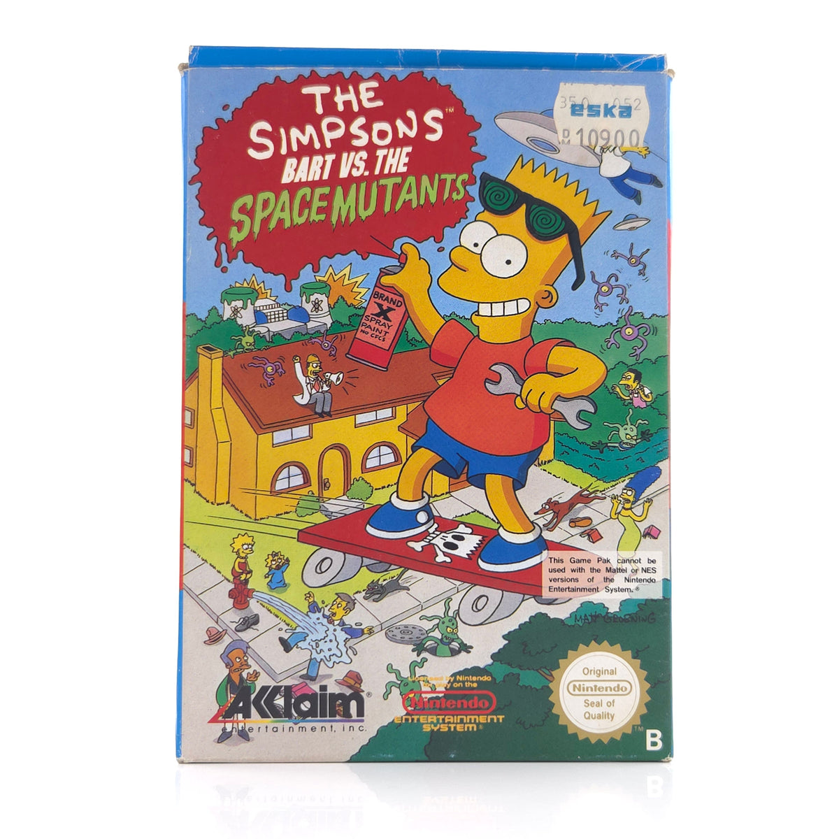 NES Spiel Bart VS. The Space Mutants OVP PAL-B NOE