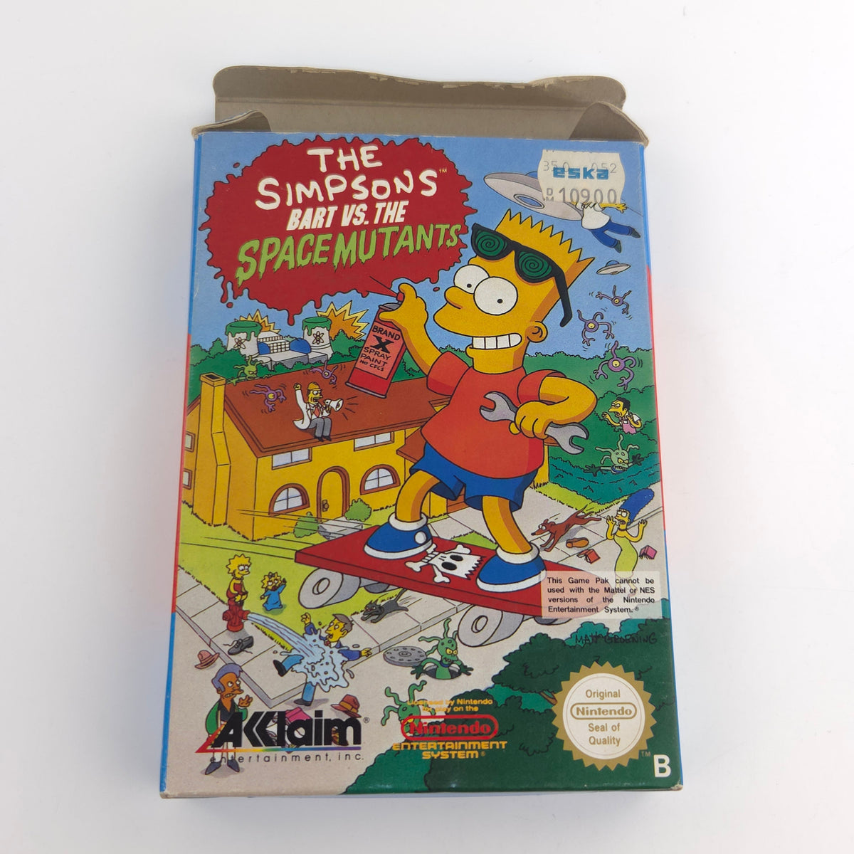 NES Spiel Bart VS. The Space Mutants OVP PAL-B NOE