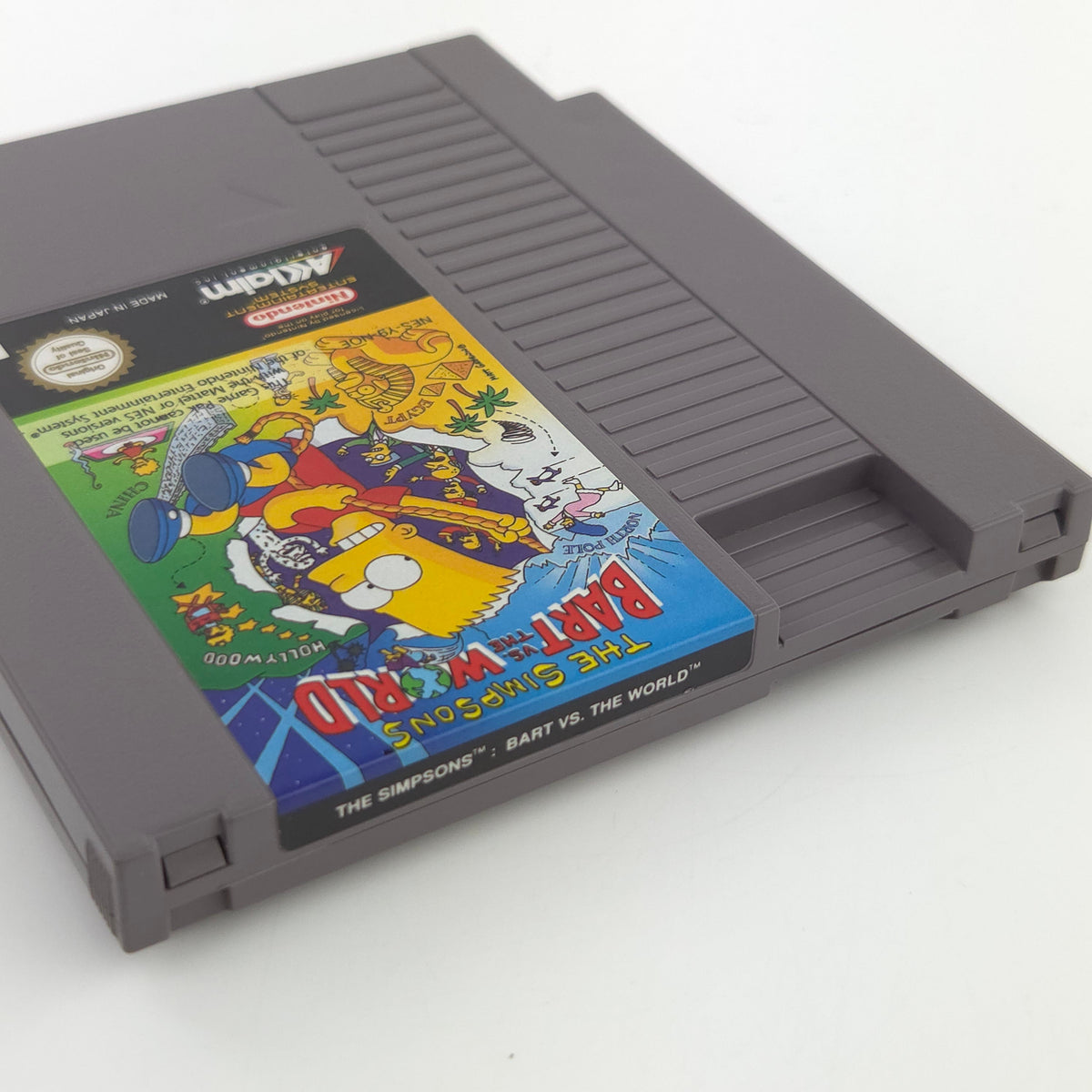 Nintendo NES Spiel Bart vs The World Modul Schutzhülle