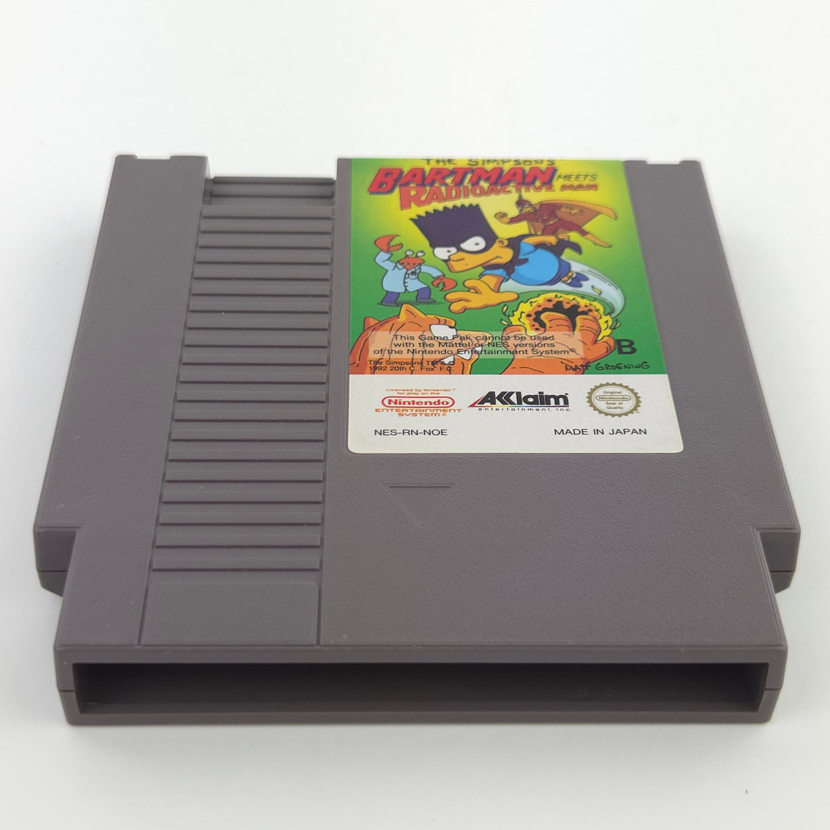 Nintendo NES Spiel Bartman Meets Radioactive Man PAL NOE