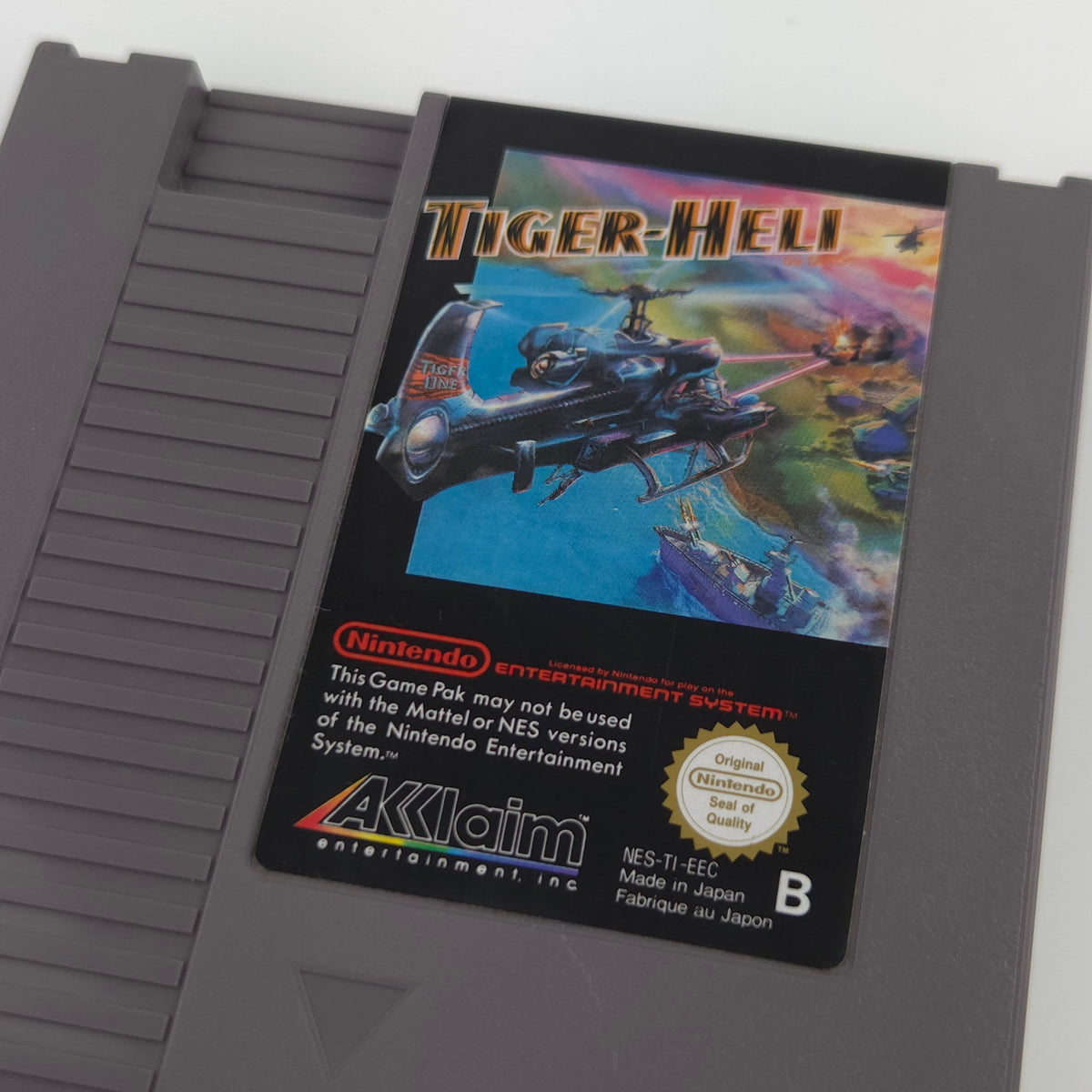 Nintendo NES Spiel Tiger Heli Modul Case PAL B EEC