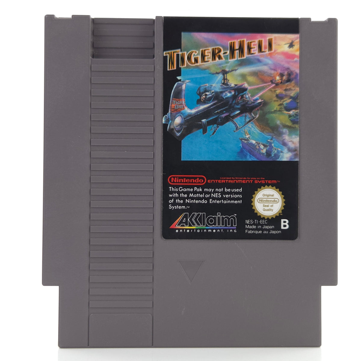 Nintendo NES Spiel Tiger Heli Modul Case PAL B EEC