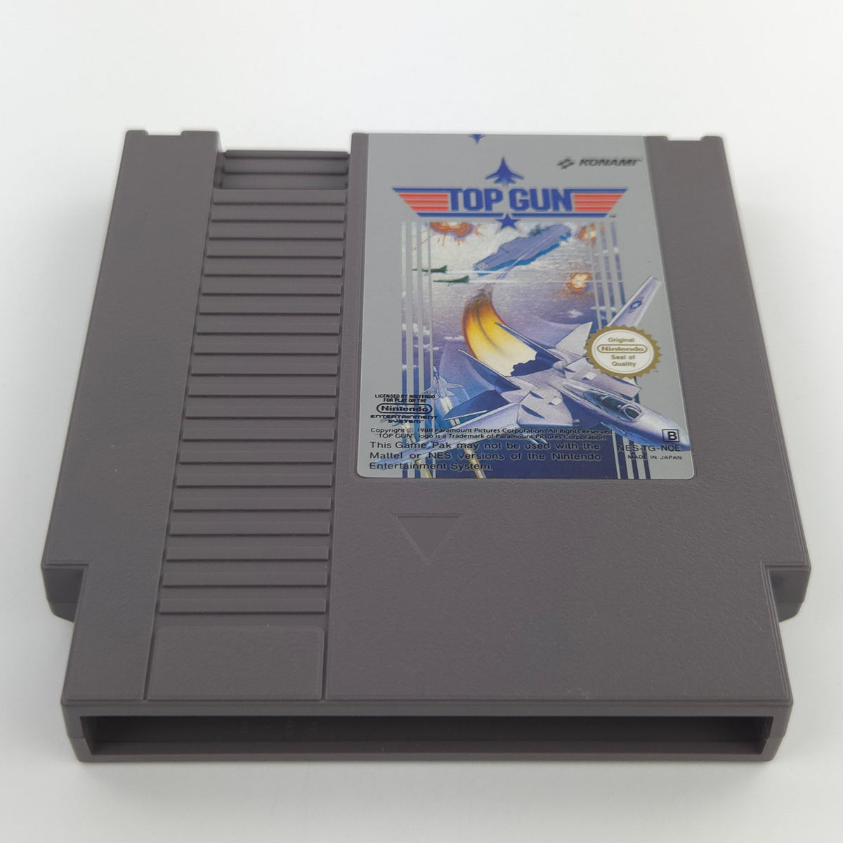 Nintendo NES Spiel Top Gun Modul Schutzhülle PAL NOE