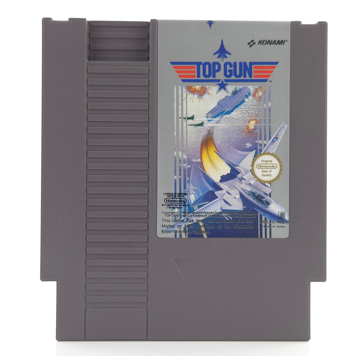 Nintendo NES Spiel Top Gun Modul Schutzhülle PAL NOE