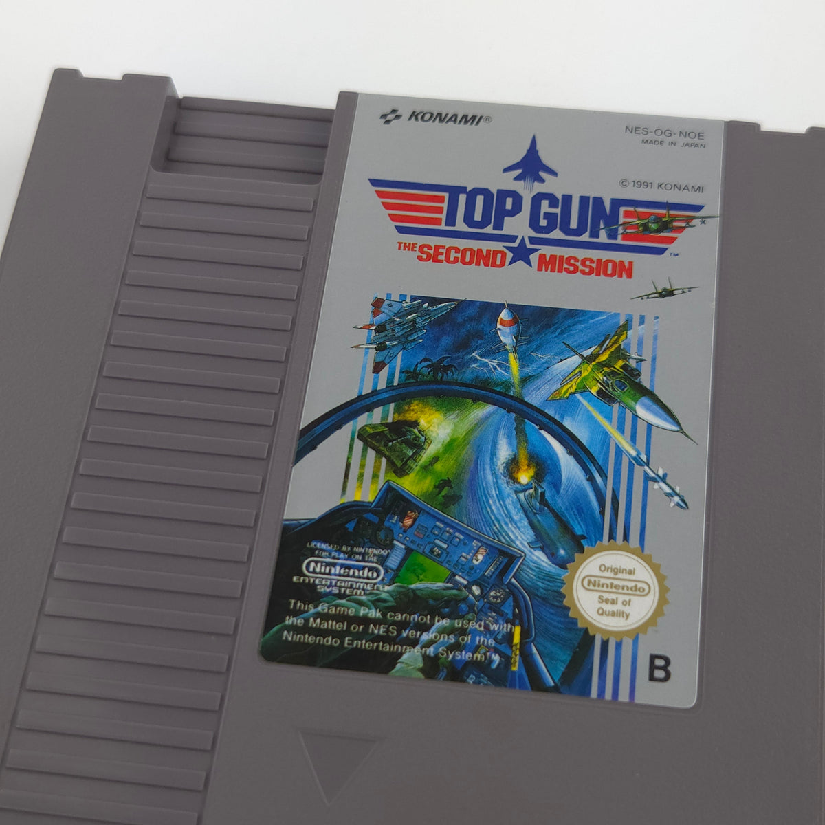 Nintendo NES Spiel Top Gun Second Mission Schutzhülle