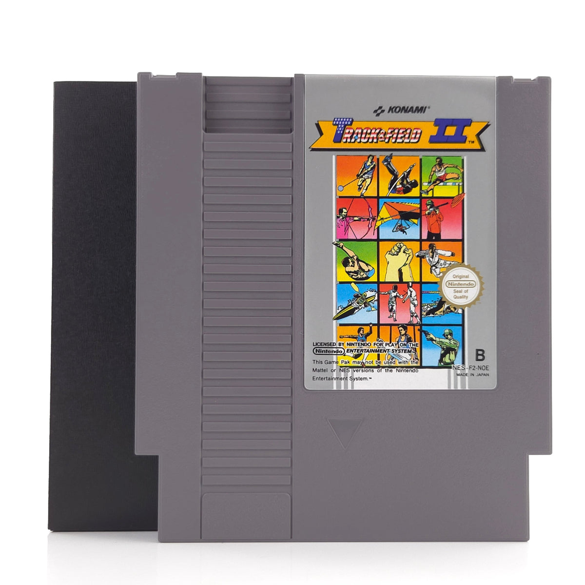 NES Spiel Track and Field II Modul Schuber PAL NOE Sport