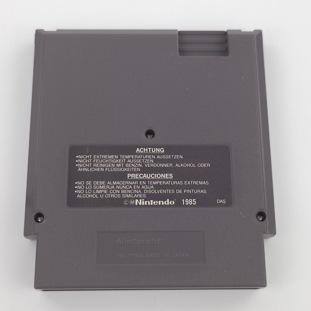 NES Spiel Track & Field II Modul Schutzhülle NOE PAL