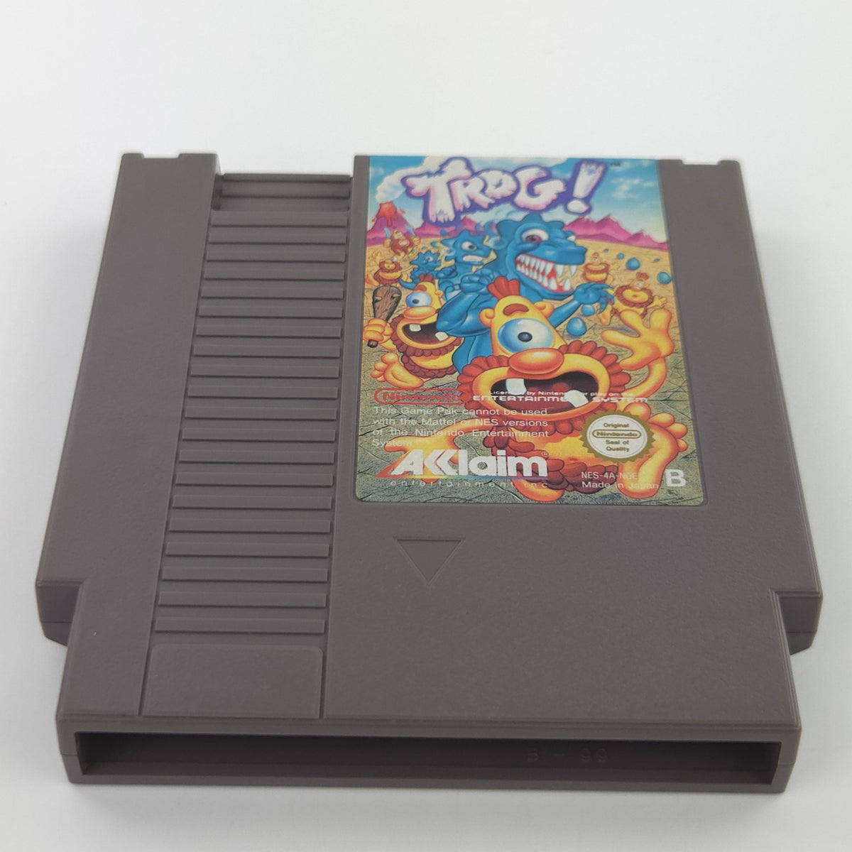 Nintendo NES Spiel TROG Modul Schutzhülle PAL NOE Acclaim