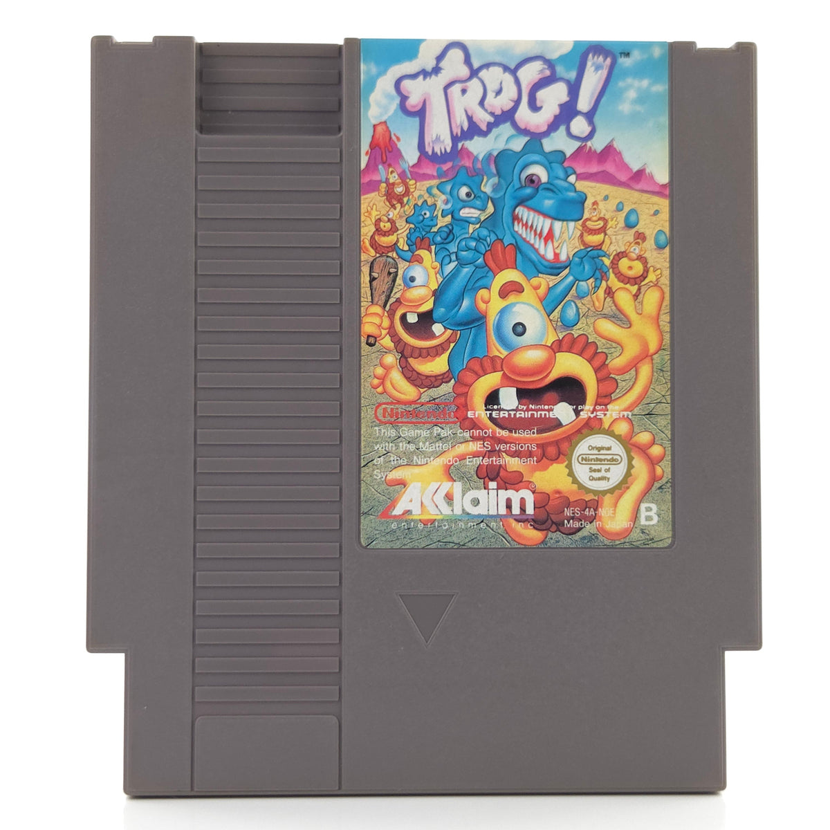 Nintendo NES Spiel TROG Modul Schutzhülle PAL NOE Acclaim