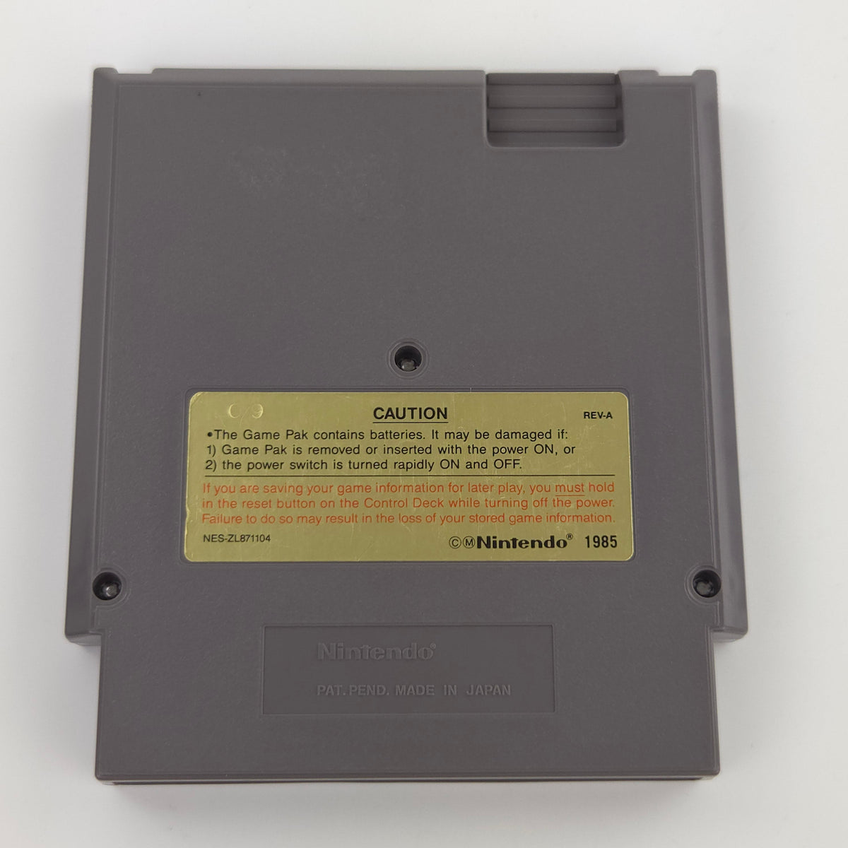 NES Spiel Ultima Exodus Modul Cartridge REV-A USA