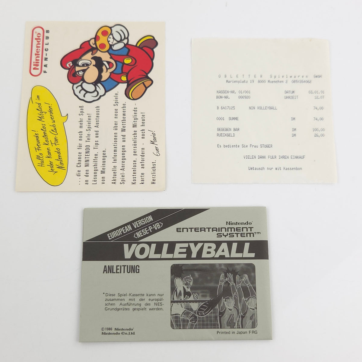 Nintendo NES Spiel – Volley Ball (OVP PAL)