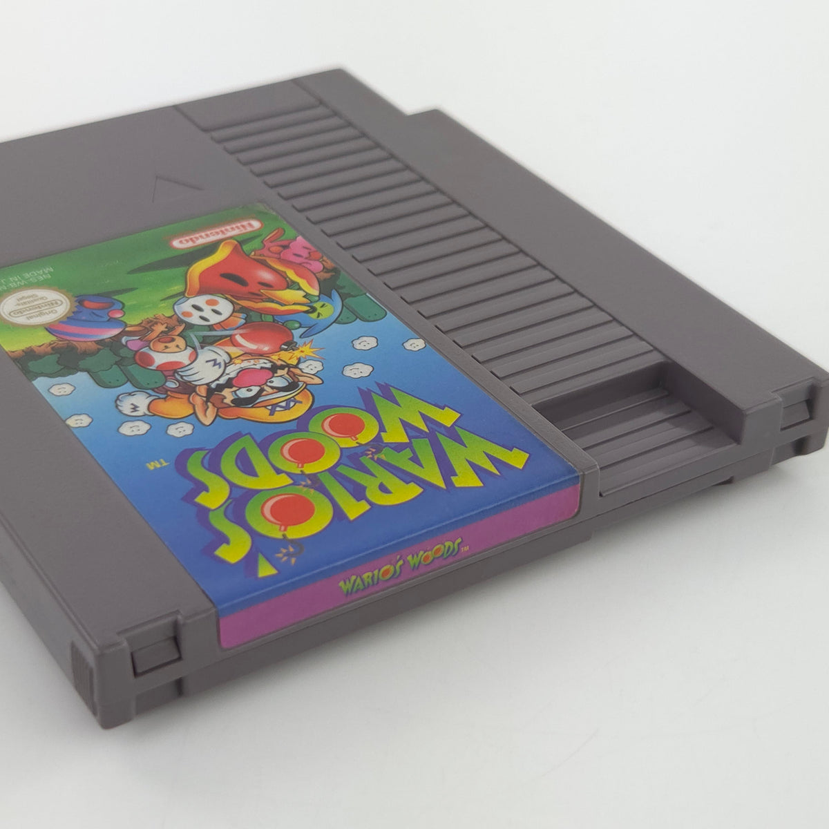 Nintendo NES Spiel Wario Woods Modul Schutzhülle PAL NOE