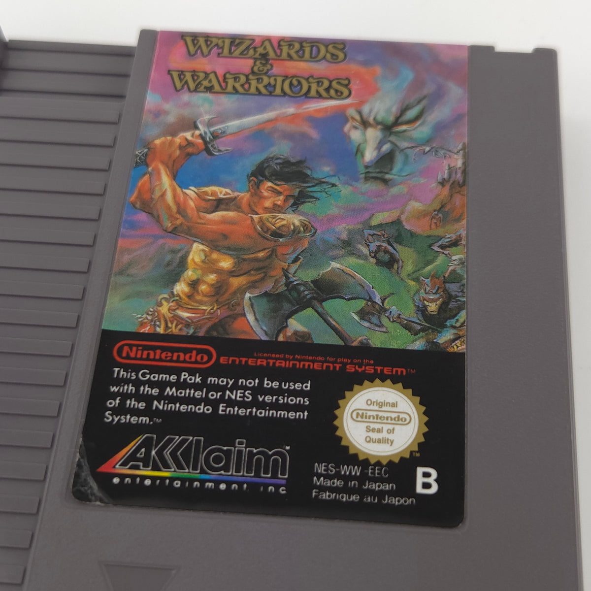 NES Spiel Wizards & Warriors Modul Cartridge Acclaim EEC