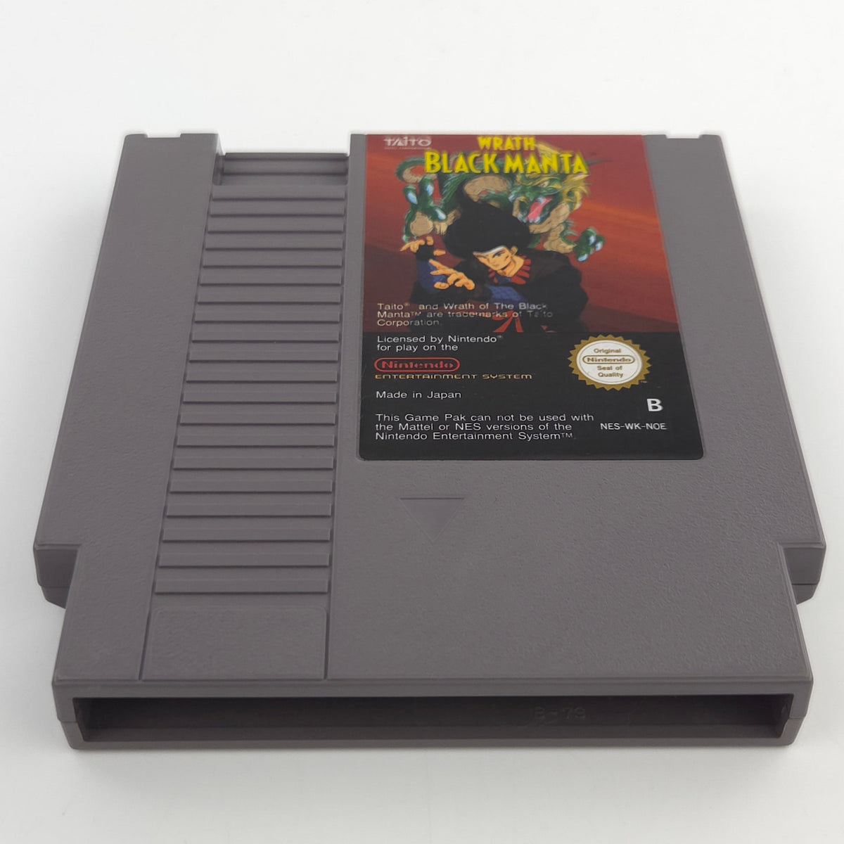 NES Spiel Wrath of the Black Manta Modul Schutzhülle NOE