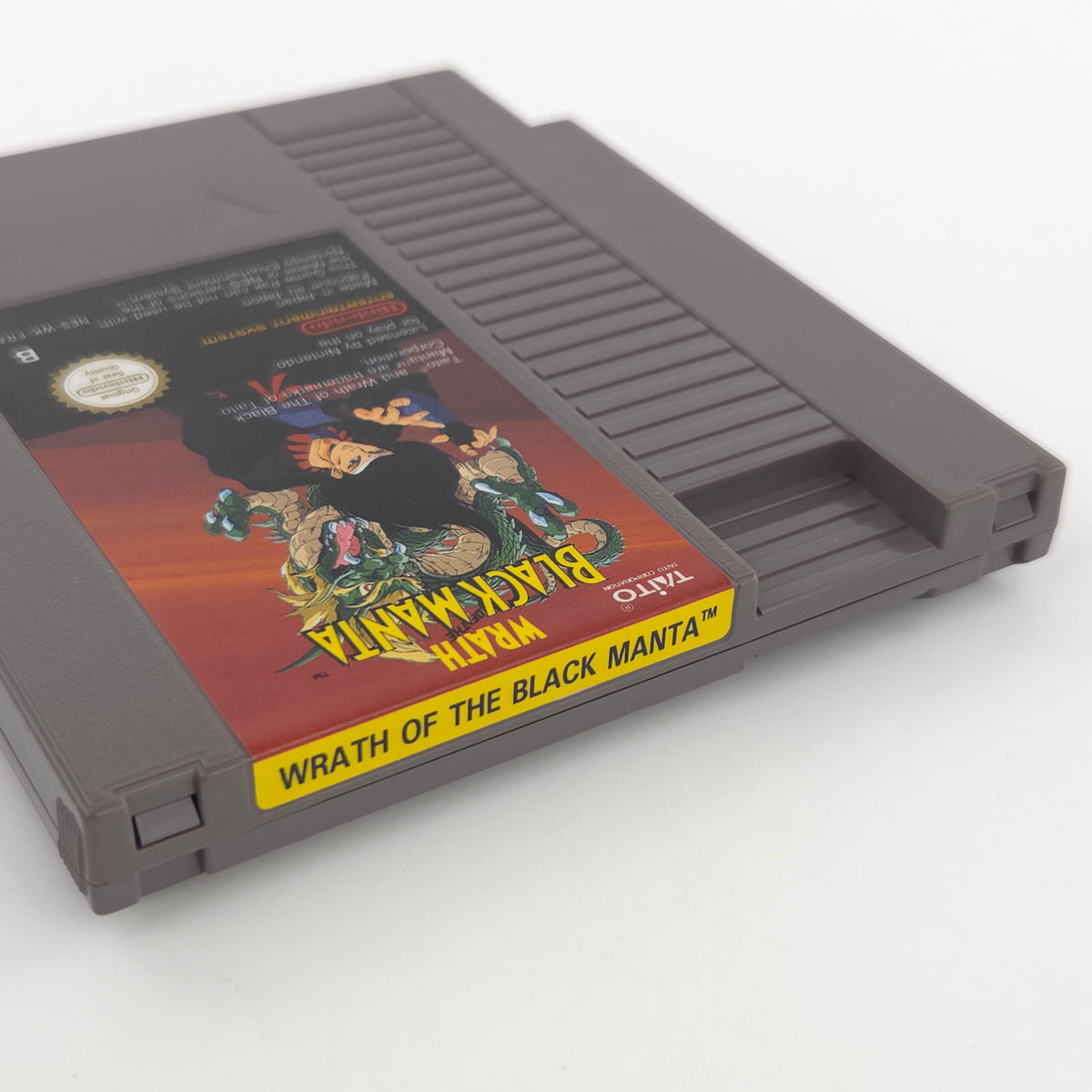 NES Spiel Wrath of the Black Manta Modul Schuber PAL-B