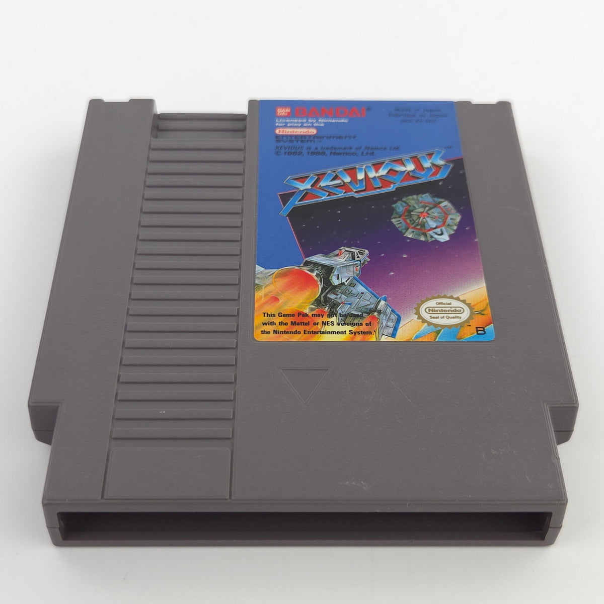 Nintendo NES Spiel Xevious Modul Schutzhülle Bandai EEC