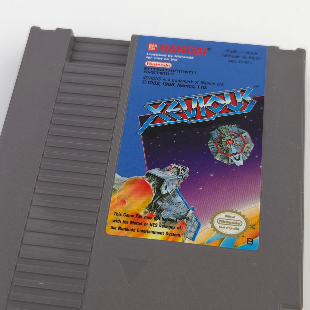 Nintendo NES Spiel Xevious Modul Schutzhülle Bandai EEC