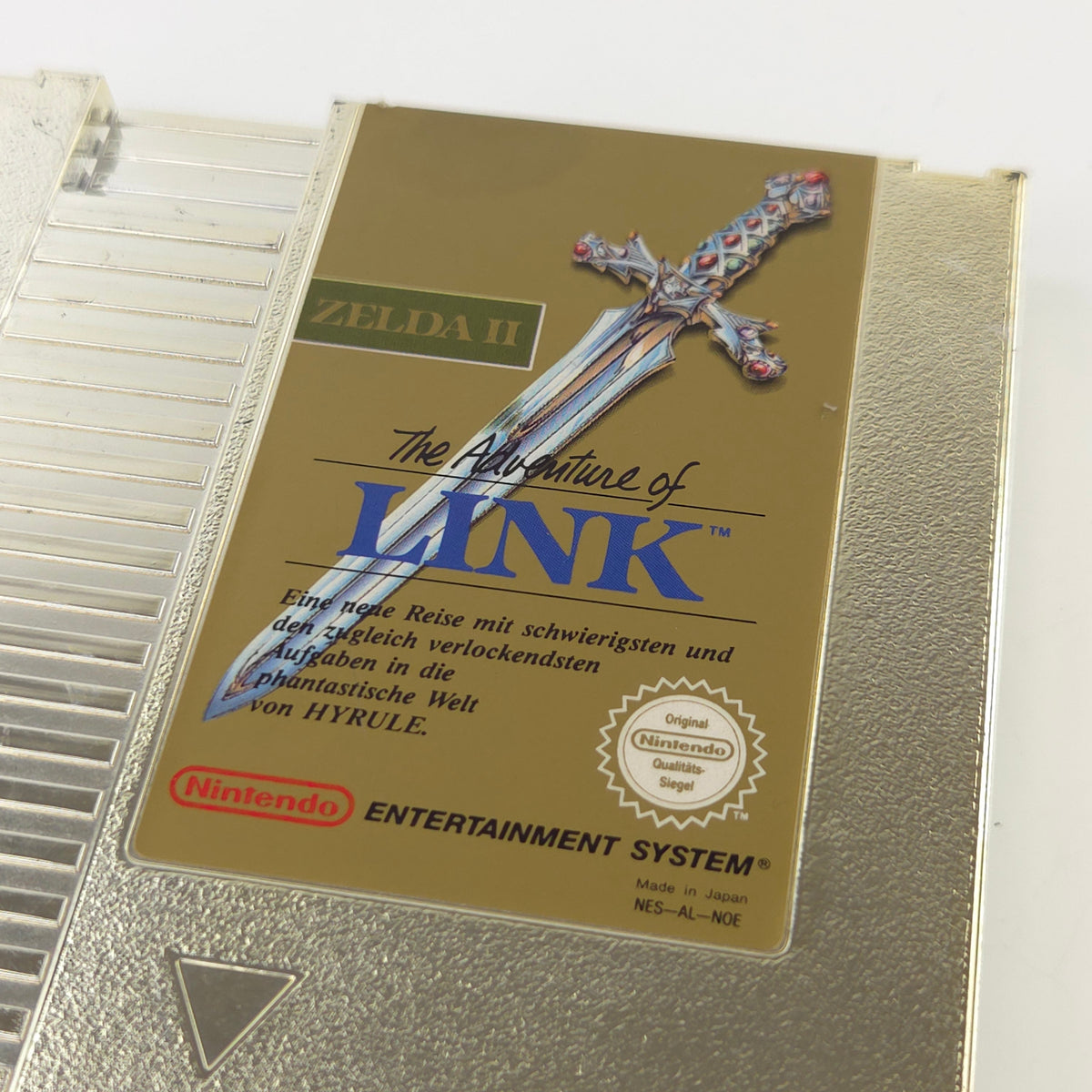 NES Spiel Zelda II The Adventure of Link Modul Schuber NOE