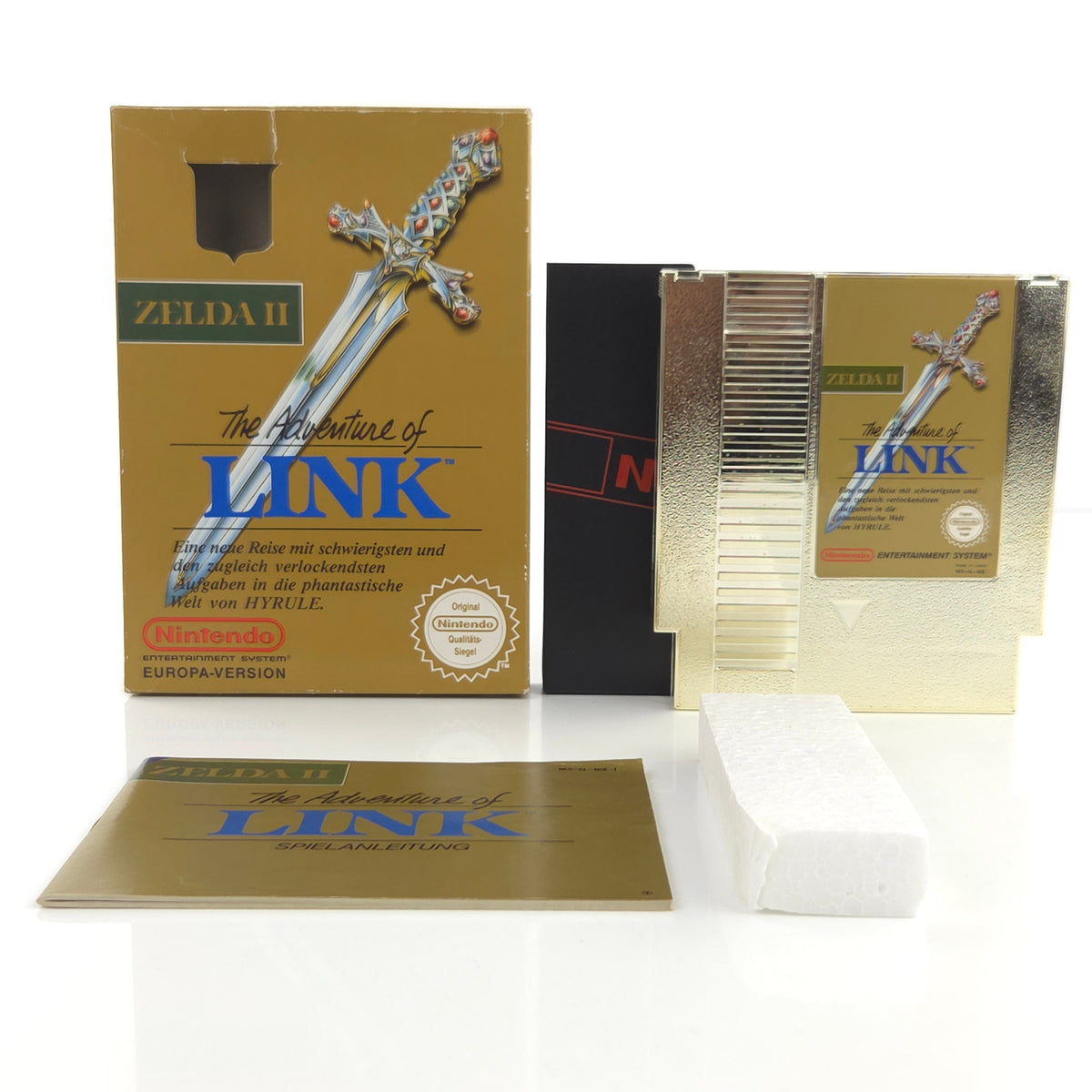 NES Spiel Zelda II The Adventure of Link OVP PAL NOE
