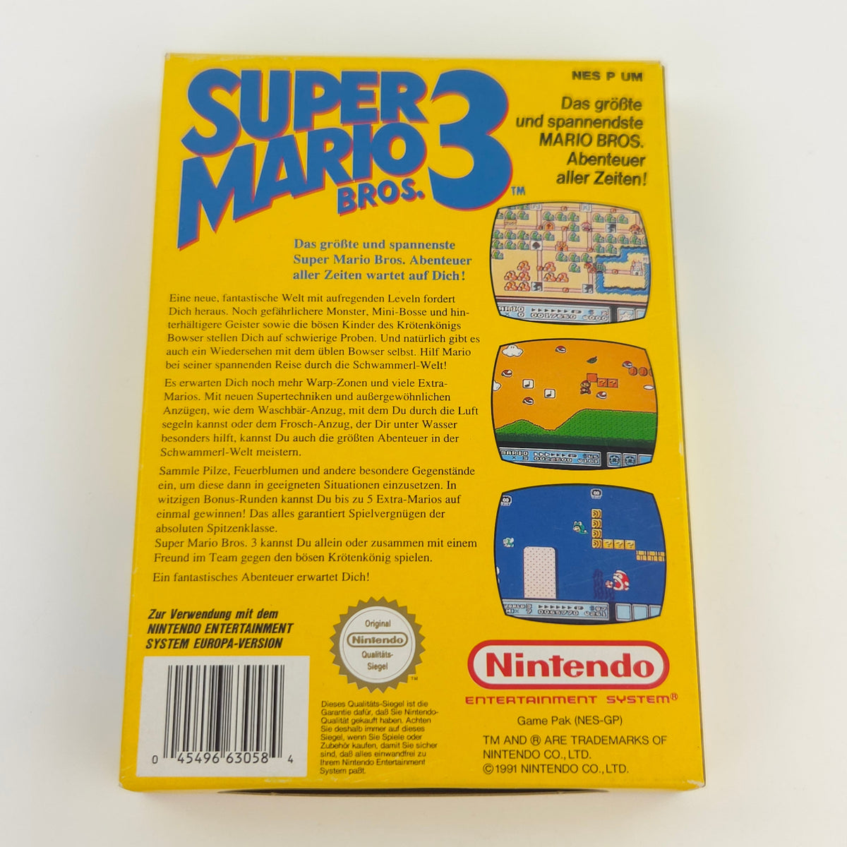 NES Spiel Super Mario Bros. 1-3 Bundle Berater OVP PAL B