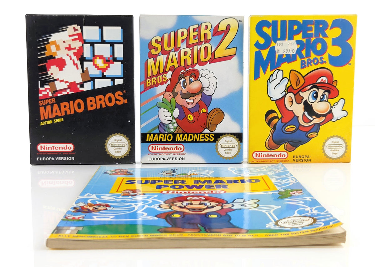 NES Spiel Super Mario Bros. 1-3 Bundle Berater OVP PAL B