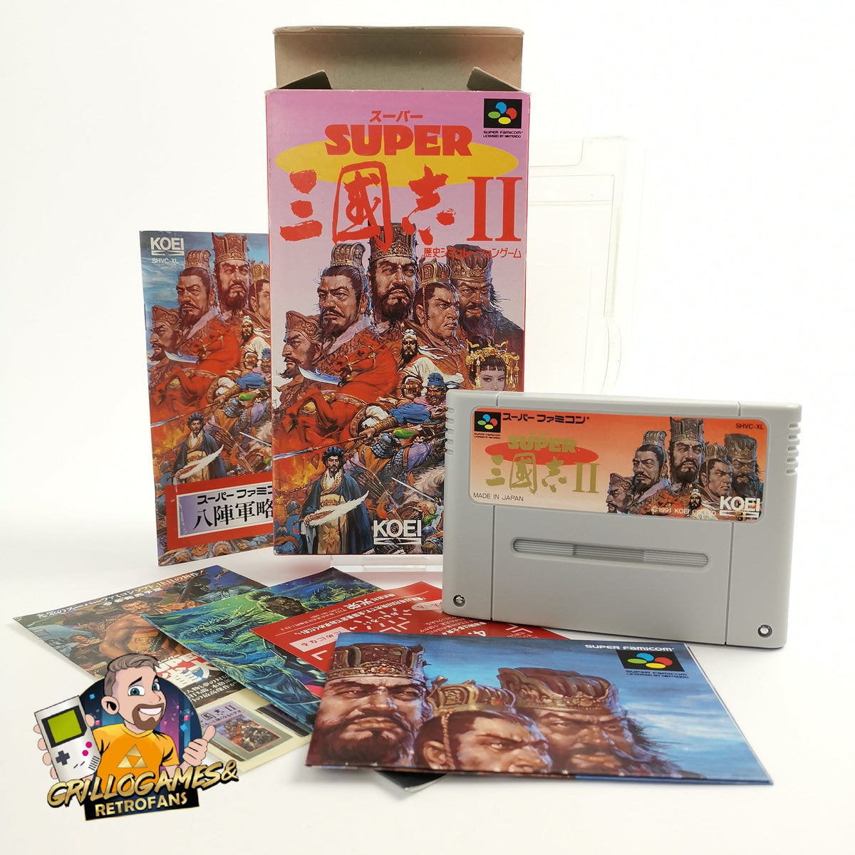 Super Famicom Spiel – Super Sangokushi II 2 OVP Japan