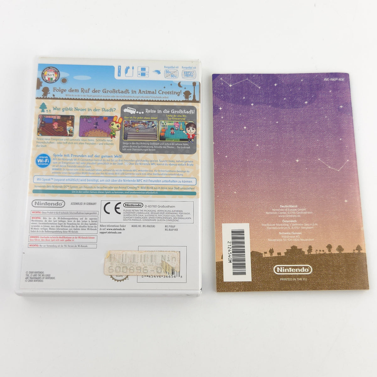 Nintendo Wii Spiel Animal Crossing Lets Go to the City OVP
