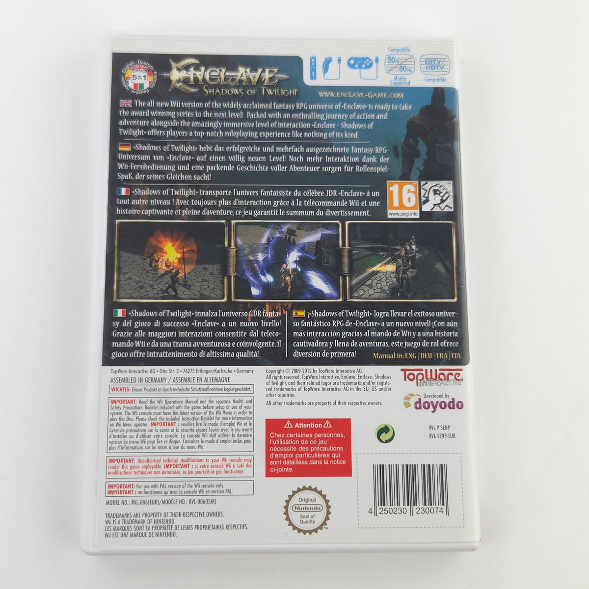 Nintendo Wii Spiel Enclave OVP PAL