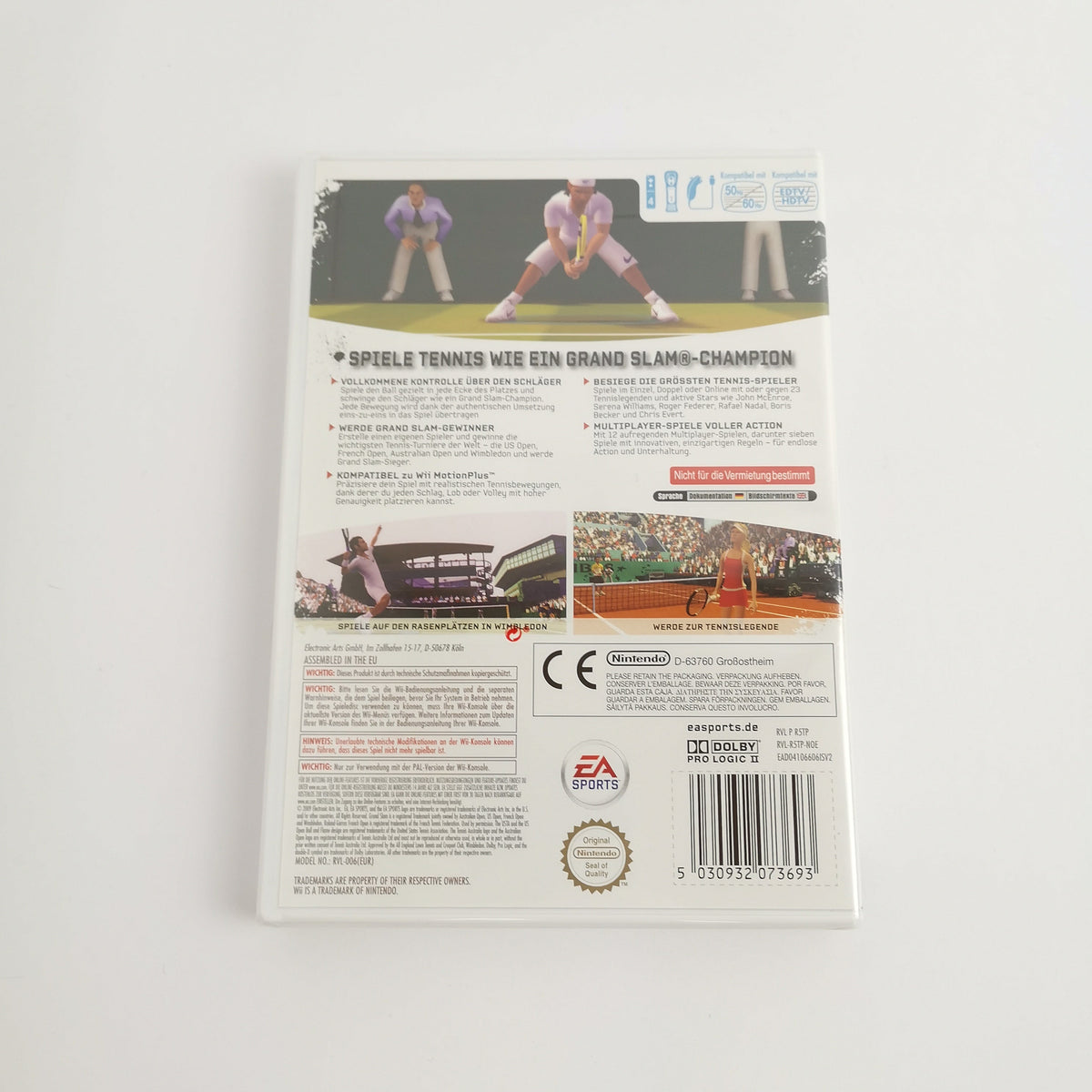 Nintendo Wii Spiel – Grand Slam Tennis PAL OVP Neu