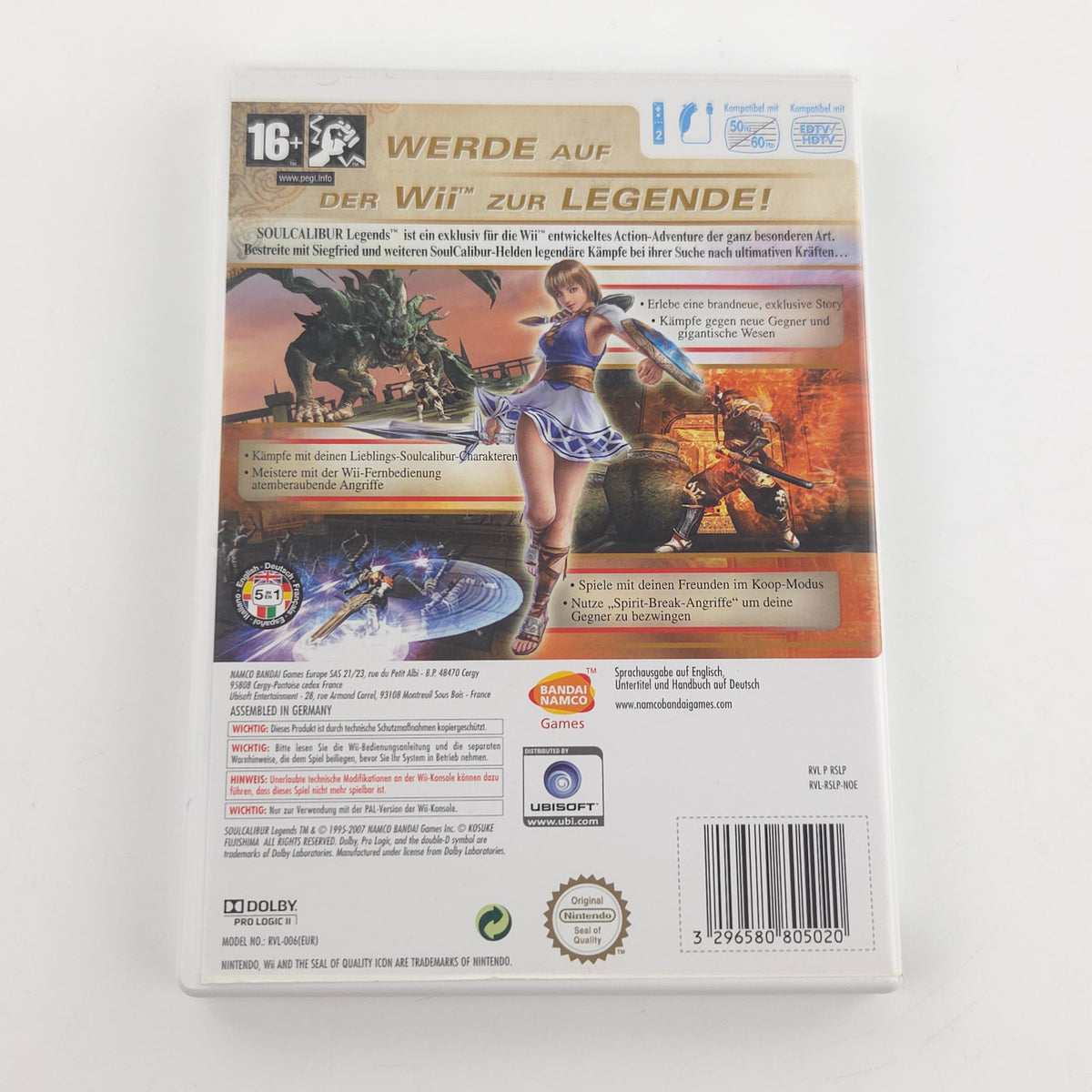 Nintendo Wii Spiel Soulcalibur Legends OVP DE