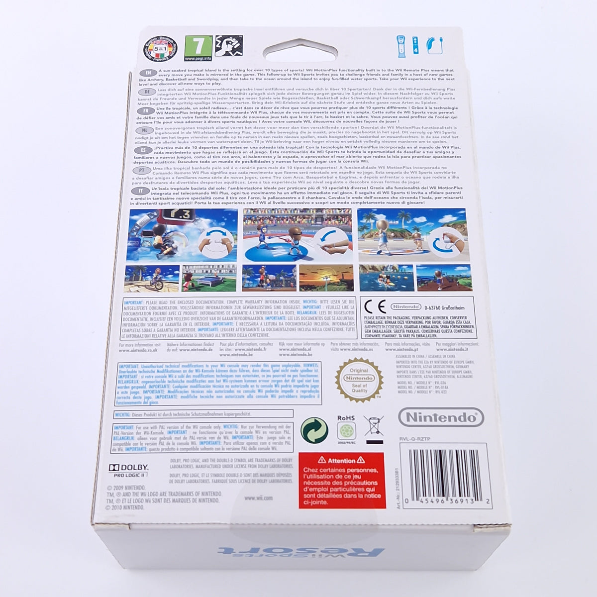 Nintendo Wii Spiel – Wii Sports Resort Pak OVP Motion Plus