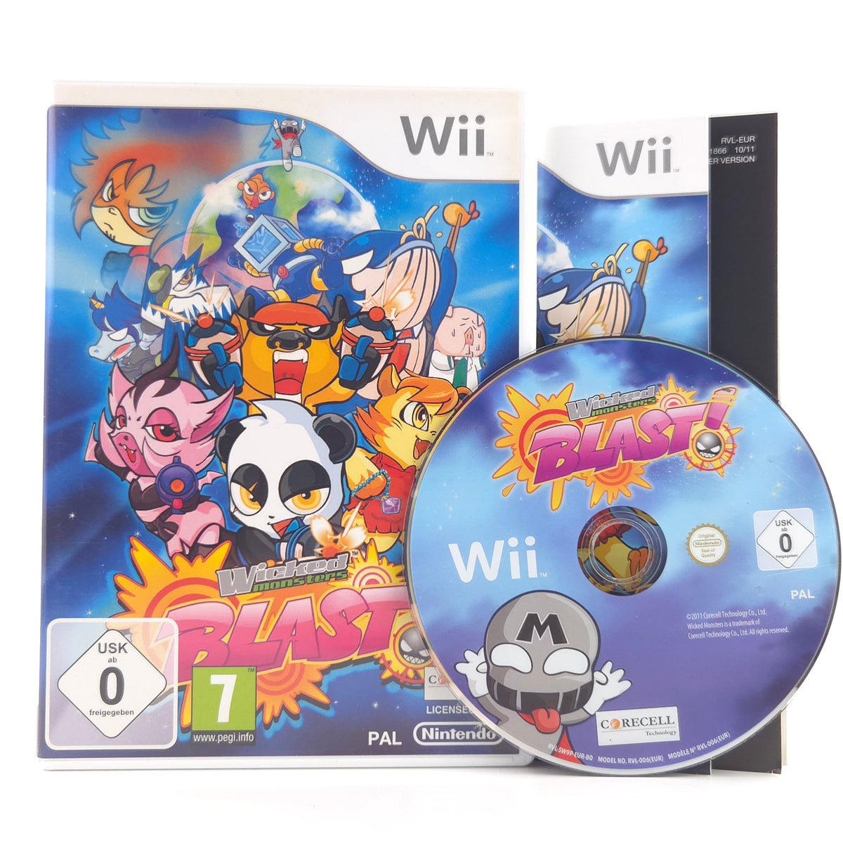 Nintendo Wii Spiel Wicked Monsters Blast OVP PAL