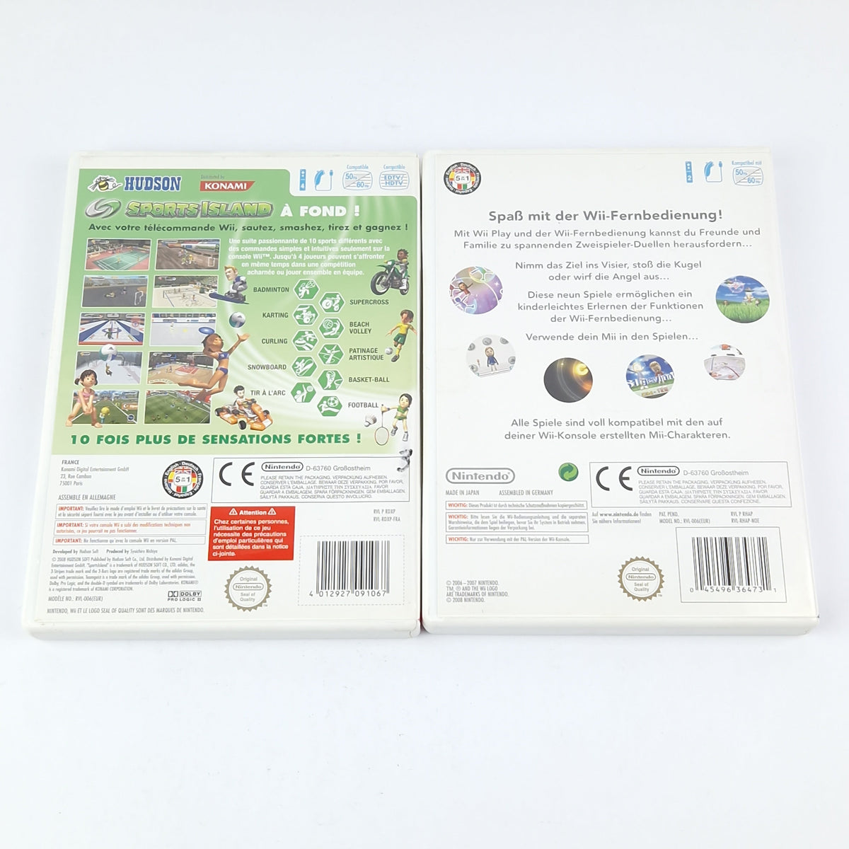 Nintendo Wii Spiel – Sports Island und Wii Play Bundle OVP