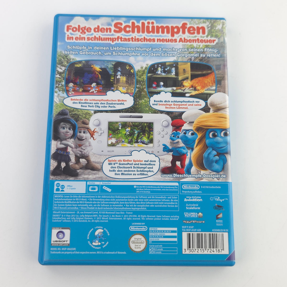 Nintendo Wii U Spiel Die Schlümpfe 2 OVP PAL