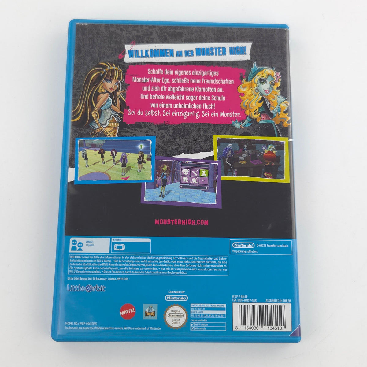 Nintendo Wii U Spiel Monster High OVP PAL