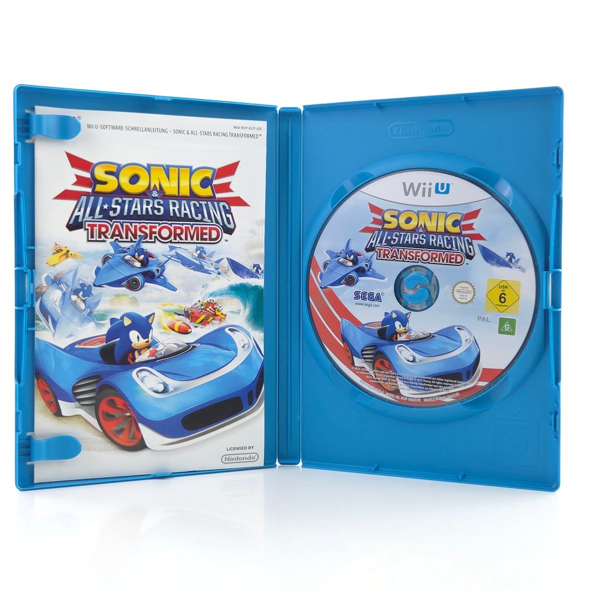 Nintendo Wii U Spiel Sonic Racing Transformed OVP