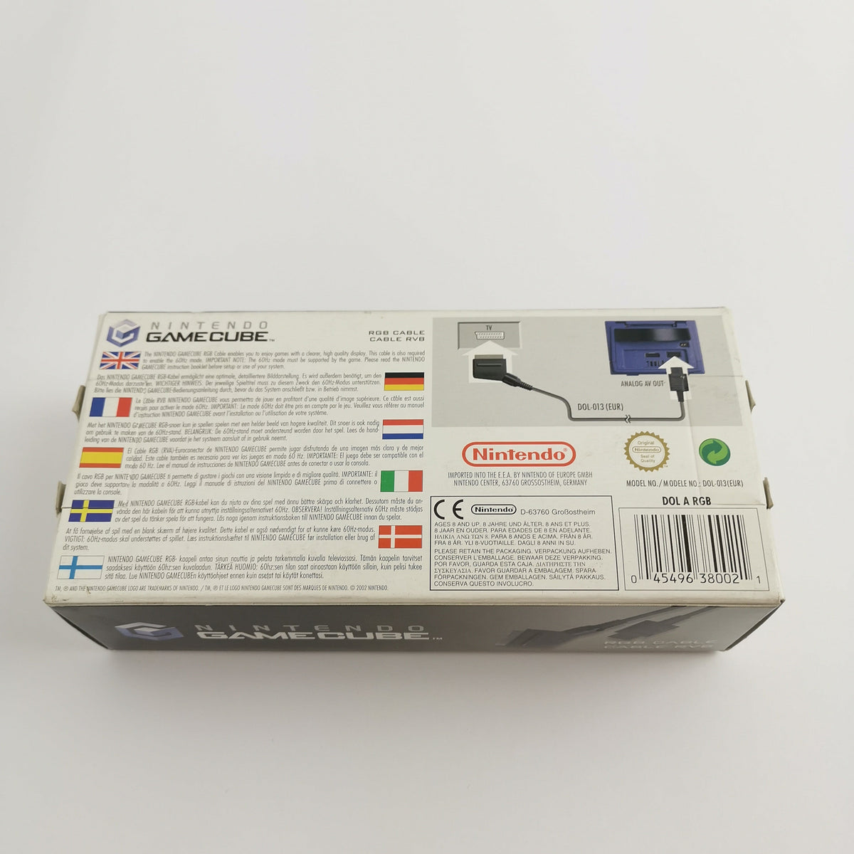 Nintendo Gamecube RGB Kabel Original Neu OVP