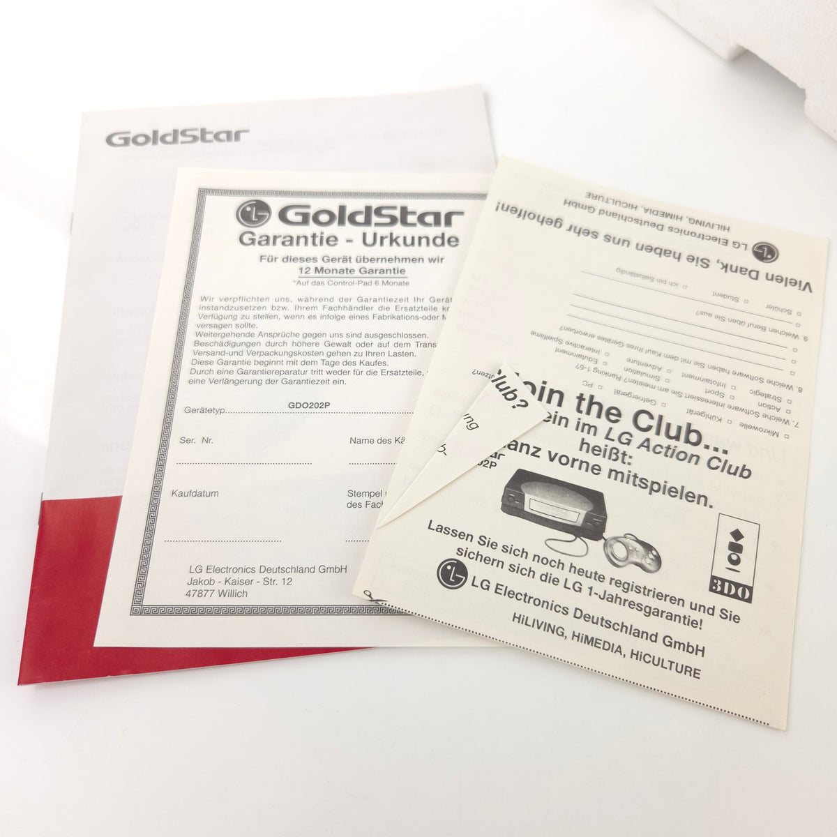 Panasonic 3DO Konsole Goldstar GDO202P OVP